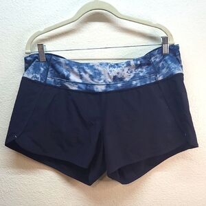Lululemon Speed Up Navy Blue Shorts